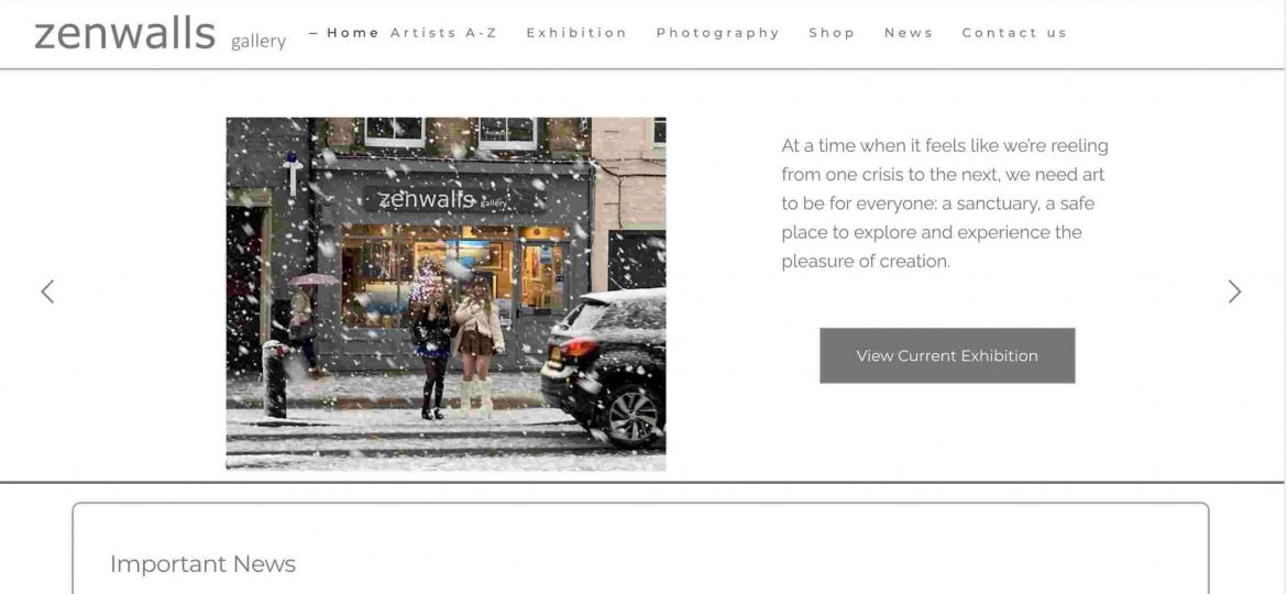 Zenwalls Gallery - Untangled Web Portfolio